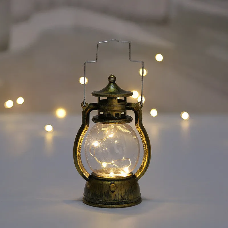 Christmas Retro Electronic Small Oil Lamp Creative Gift Decoration