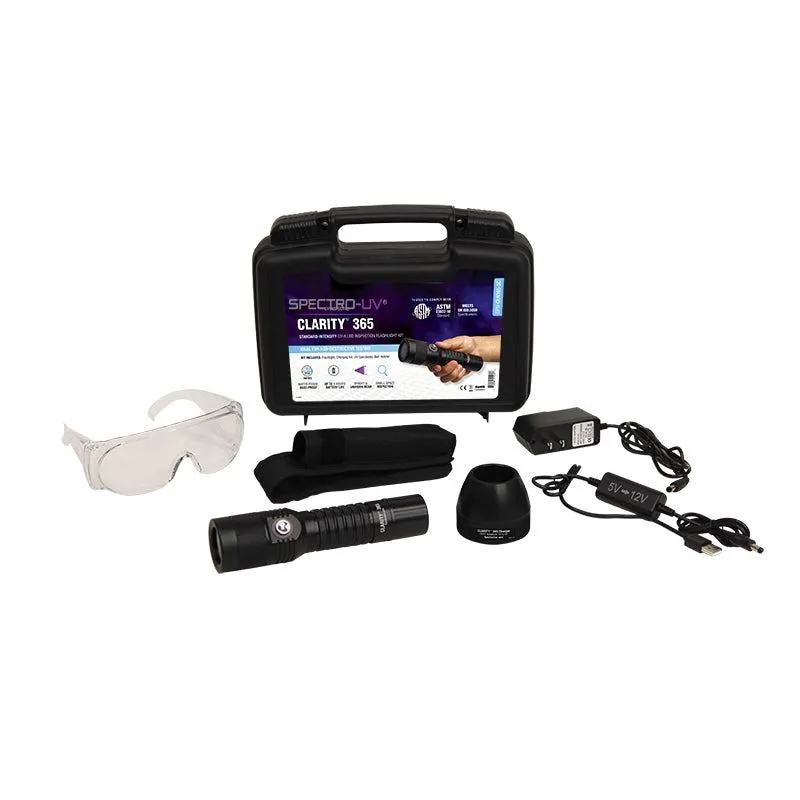 Clarity™ 365 LED 365nm UV Flashlight Kit with Lithium Ion Battery