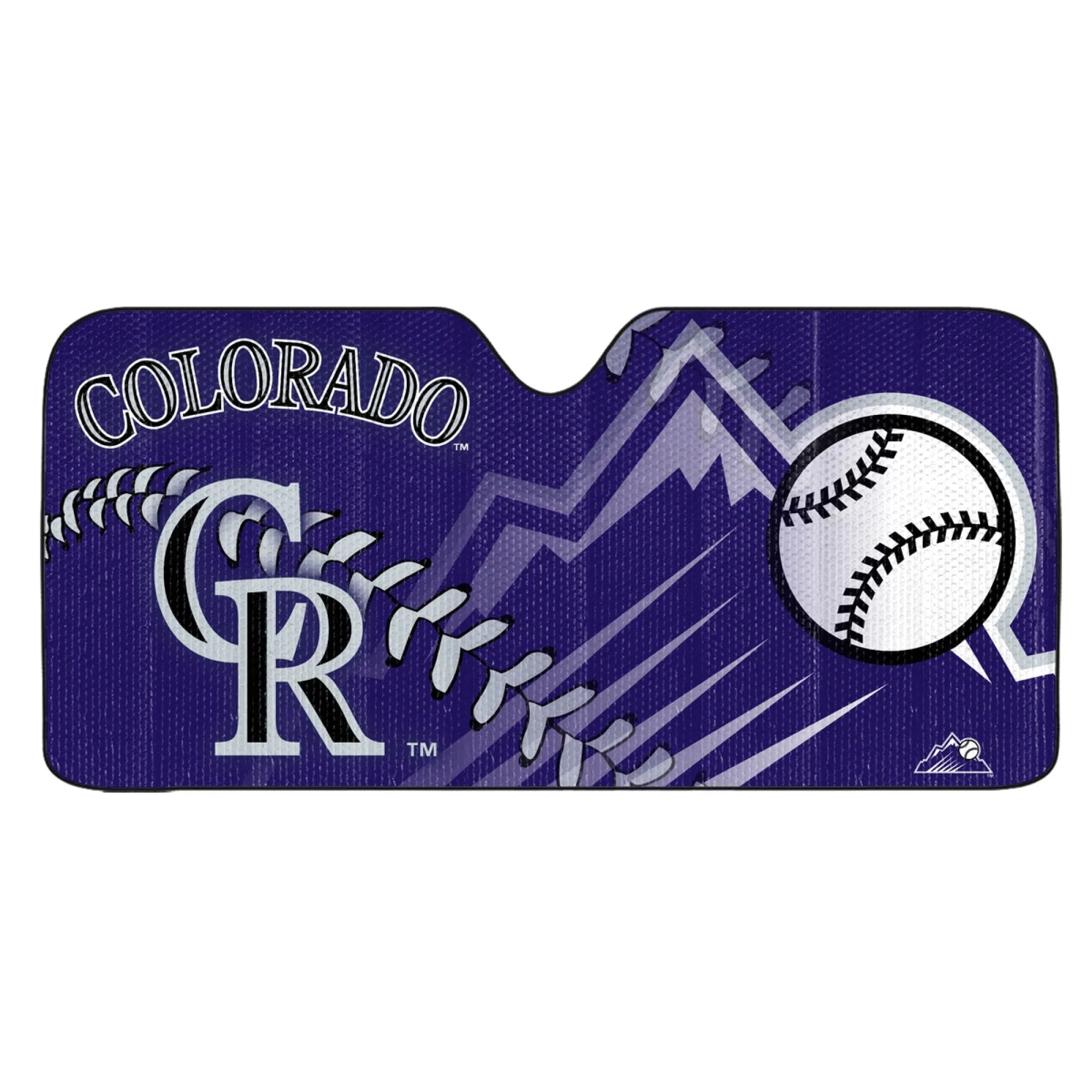 Colorado Rockies Windshield Sun Shade