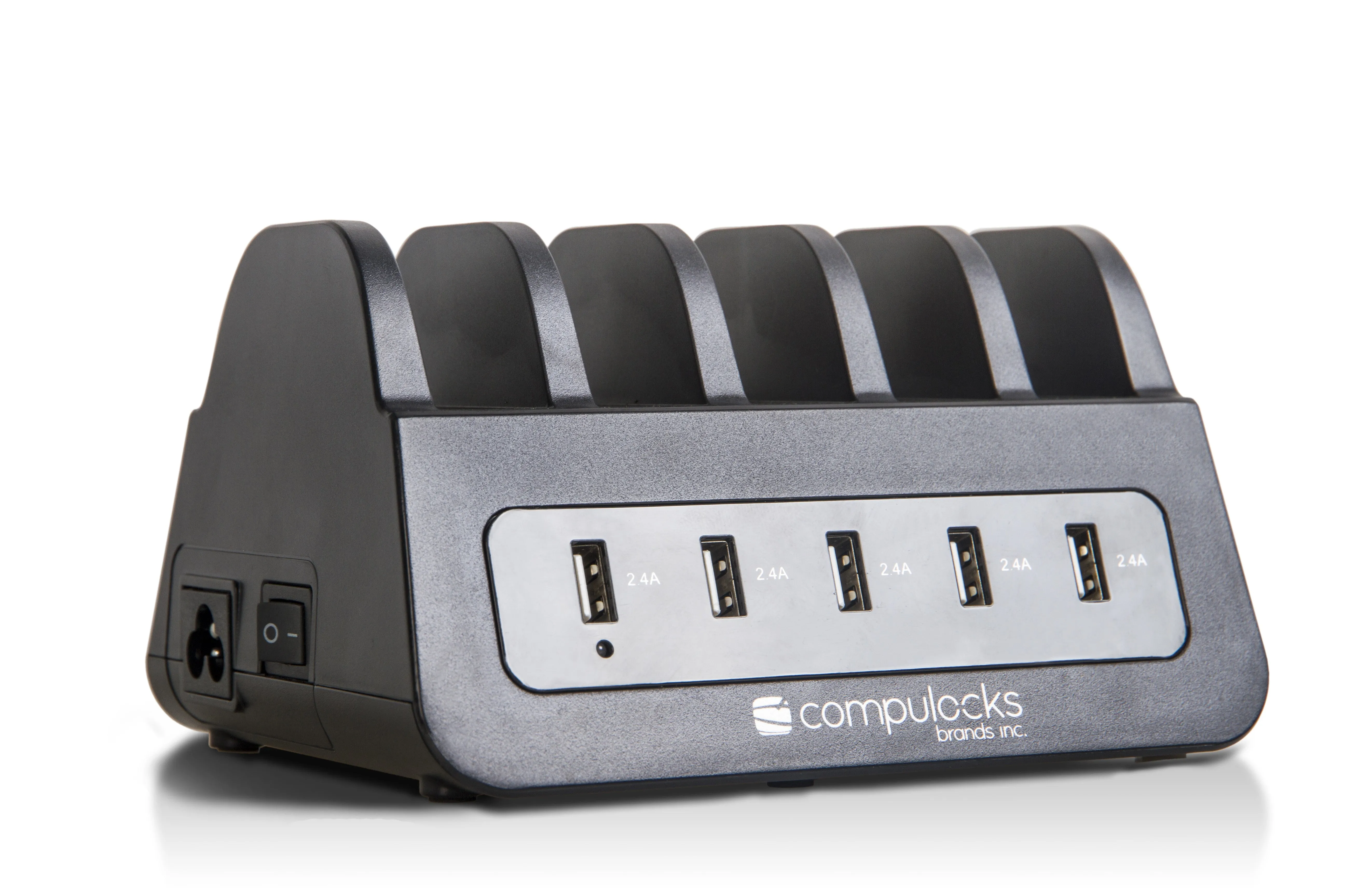 Compulocks 5 Port Usb-C And Usb-A Charging Dock With Uk Plug - Charging Dock - 10 Output Connectors (Usb, 24 Pin Usb-C)