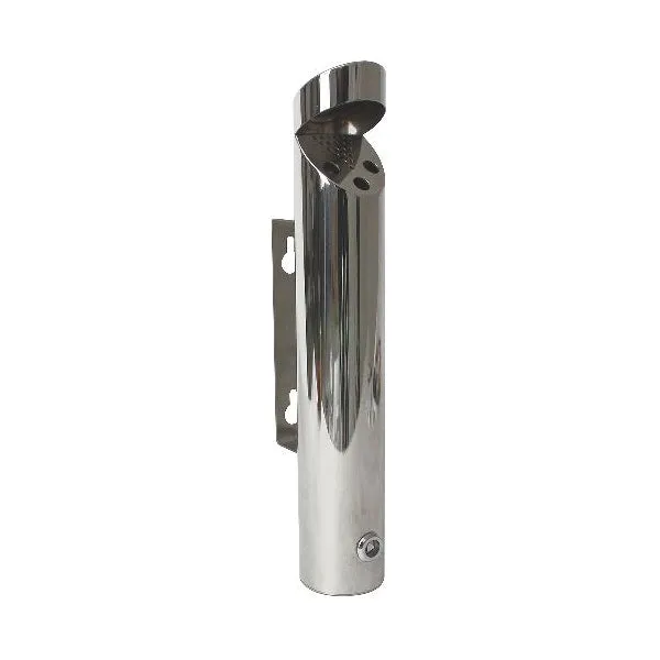 Cylinder Wall-Mounted Stainless Steel  Ashtray 46 X 7.5 cm