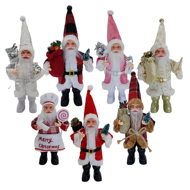 Decorative Christmas Doll Santa Claus Table Decoration Portable Figurine Ornaments