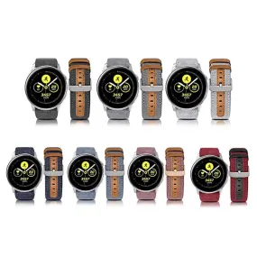 Denim & Leather Watch Straps Compatible with the Garmin D2 Air