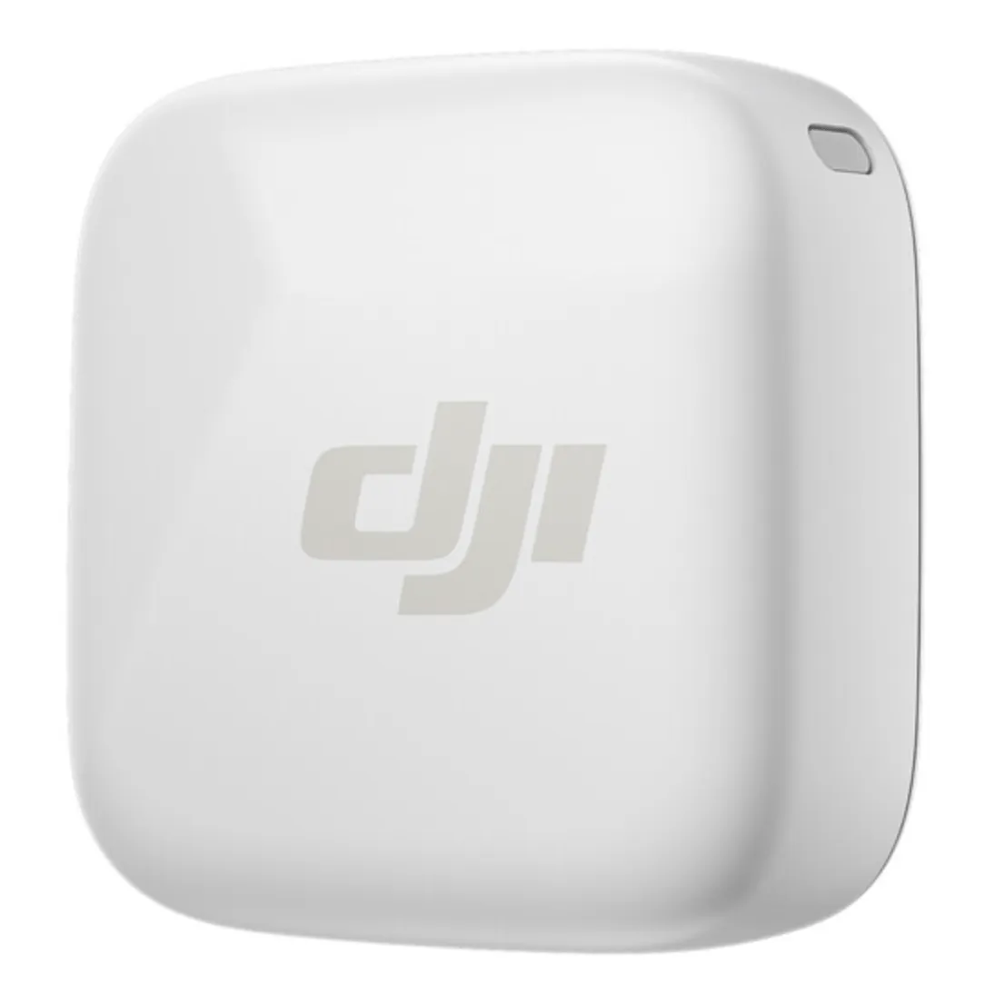 DJI Mic Mini Clip-On Transmitter with Built-In Microphone (2.4 GHz, Arctic White)