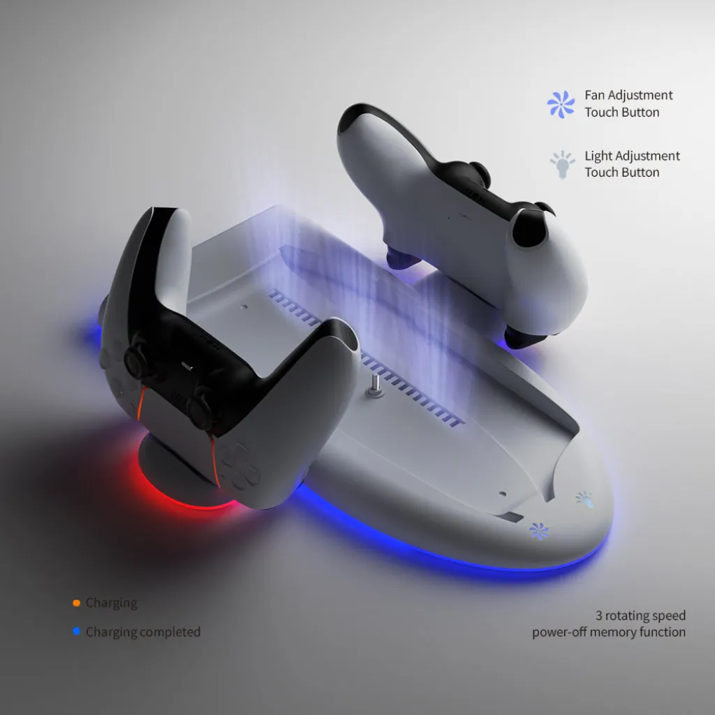 DOBE PS5 Multi-functional Cooling Charging Dock (TP5-3528)