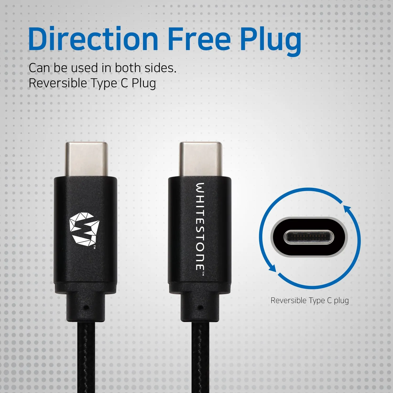 [Dome Cable] C to C Fast Charging Cable 6ft Metal housing USB C to USB C with braiding - 1Pack