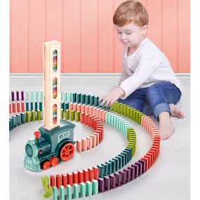 Educational Children's Toys Dominoes Fun Building Blocks Electric Train Toy