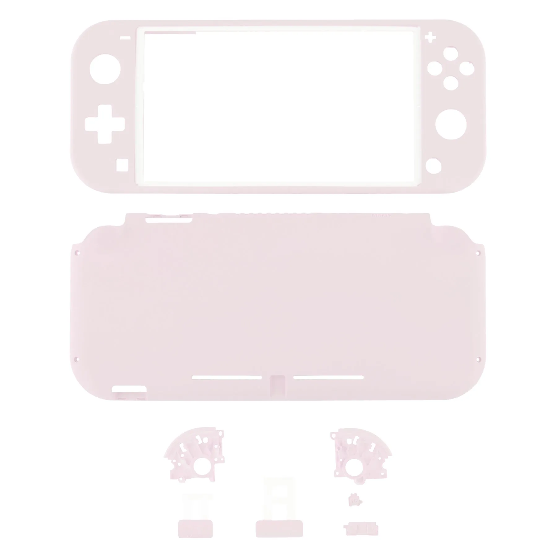 eXtremeRate Cherry Blossoms Pink DIY Replacement Shell for Nintendo Switch Lite, NSL Handheld Controller Housing w/ Screen Protector, Custom Case Cover for Nintendo Switch Lite - DLP306