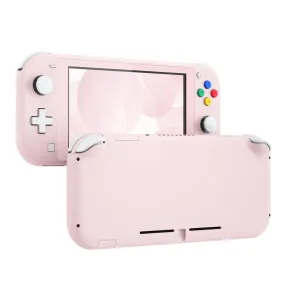 eXtremeRate Cherry Blossoms Pink DIY Replacement Shell for Nintendo Switch Lite, NSL Handheld Controller Housing w/ Screen Protector, Custom Case Cover for Nintendo Switch Lite - DLP306