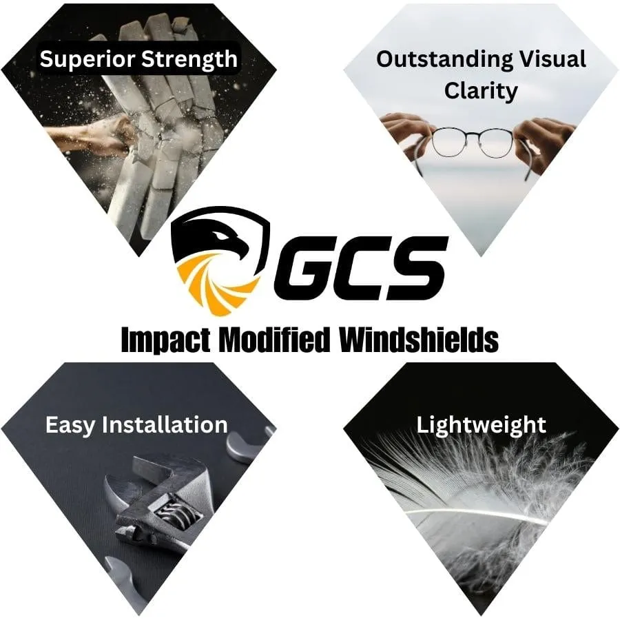 EZGO Golf Cart Windshield - GCS™ Impact Modified (Choose Model)