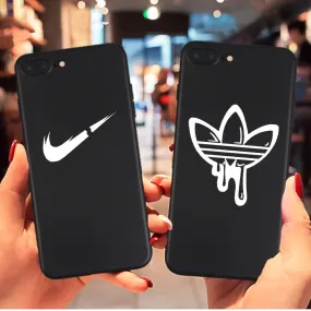 Fashion sports brand soft case for iphone 11 pro 2019 X XS MAX XR 8 7 6 6S plus phone cover matte silicone street logo coque