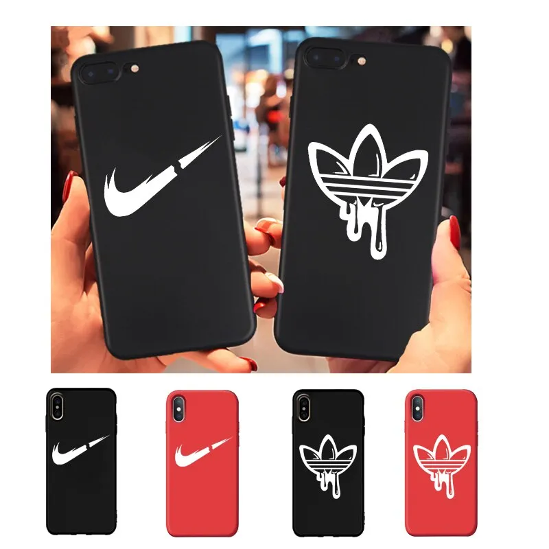 Fashion sports brand soft case for iphone 11 pro 2019 X XS MAX XR 8 7 6 6S plus phone cover matte silicone street logo coque