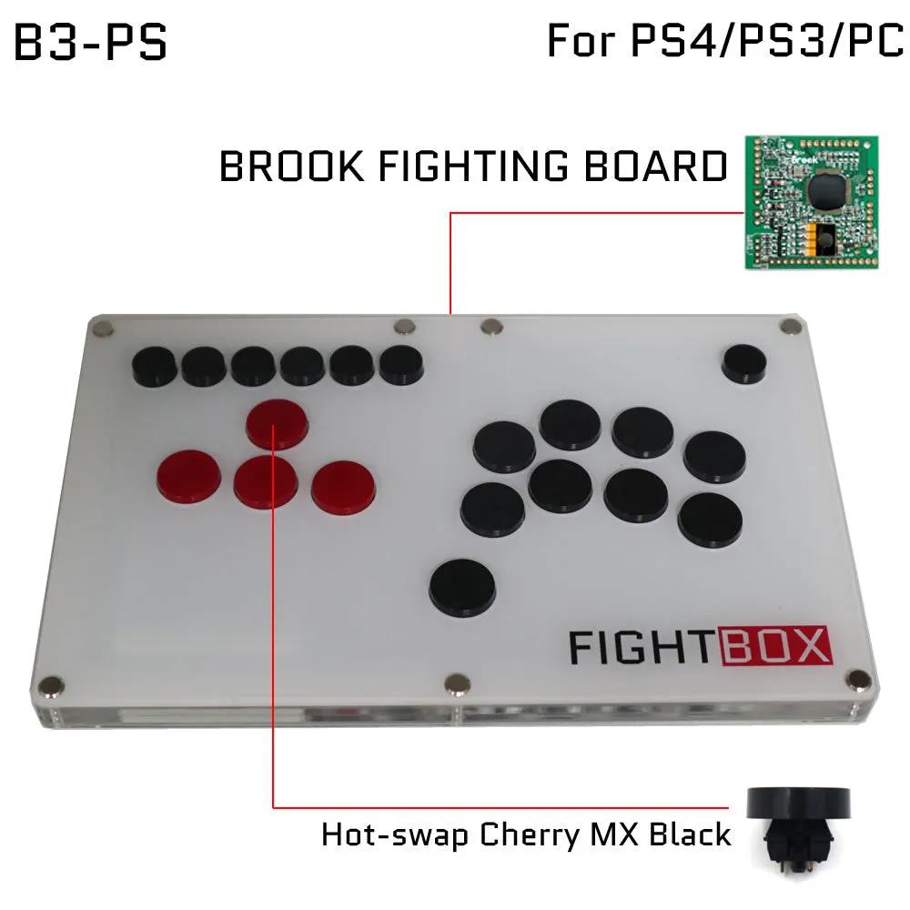 FightBox B3 All Button Leverless Arcade Game Controller for PC/SWITCH/PS3/PS4/PS5