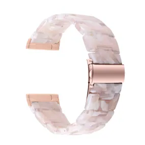 Fitbit Sense / Versa 3 resin bear watch strap - Pink Flowers