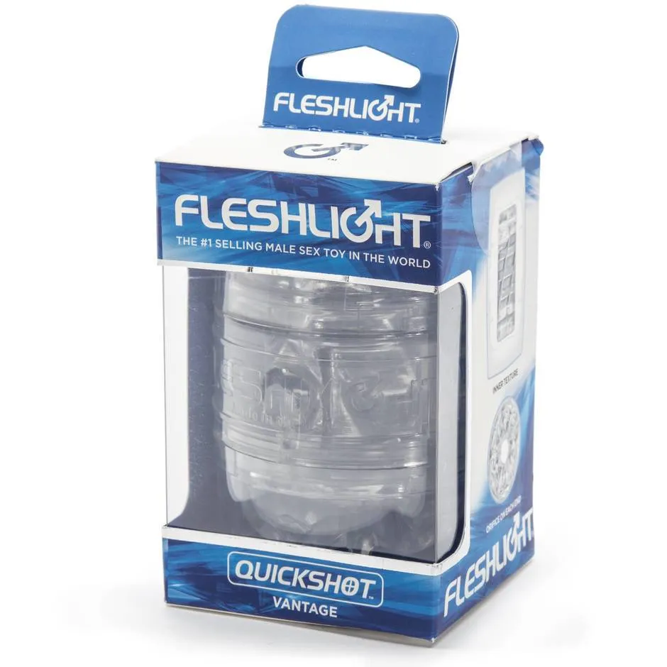 Fleshlight Quickshot Vantage Compact Masturbator for Men and Couples Clear