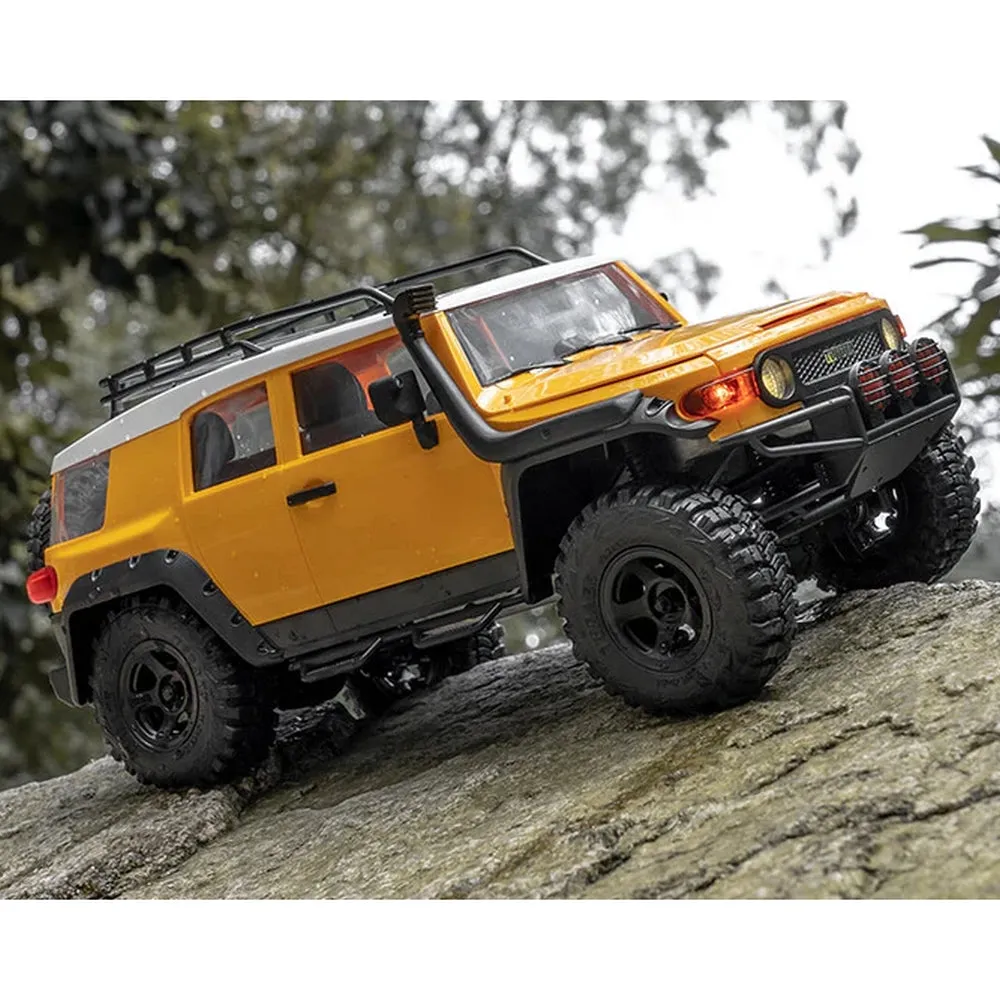 FMS (RTR) 1:18 Toyota FJ Cruiser 4WD Rock Crawler w/Tx, LiPo & Charger (Yellow/White)