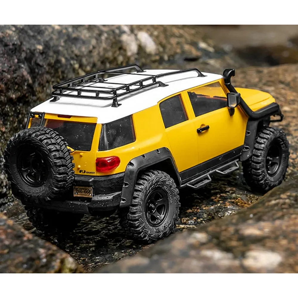 FMS (RTR) 1:18 Toyota FJ Cruiser 4WD Rock Crawler w/Tx, LiPo & Charger (Yellow/White)