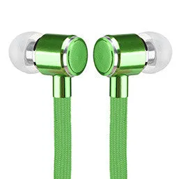 FORNORM 3.5mm Wired Colorful Earphone With Microphone Braided Shoelace Earbuds Sweatproof  Earphone  For Iphone Smartphone