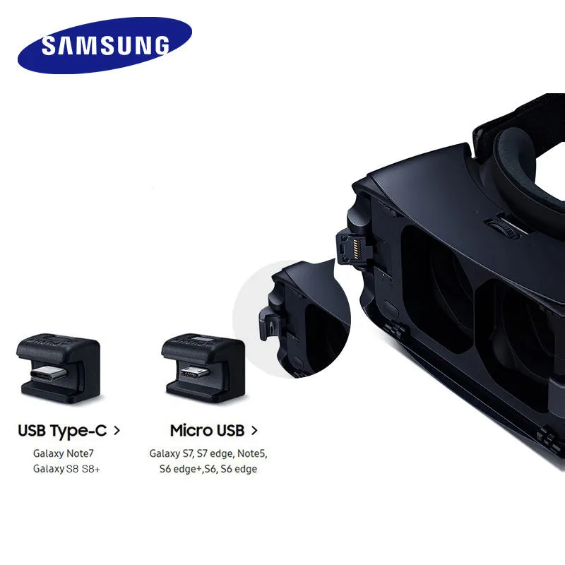 Gear VR 5.0 3D Glasses Samsung VR 3D Box for Samsung Galaxy S8 S8  Note7 Note 5 S7 etc Smartphones with Bluetooth Controller #refresh