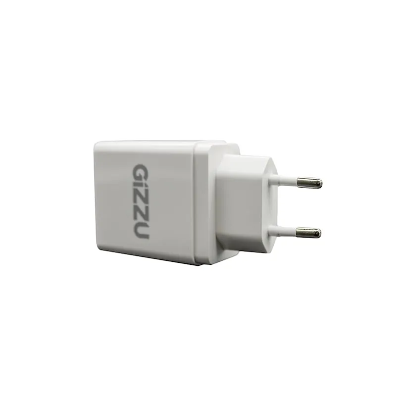 GIZZU Wall Charger Dual USB Port 3.4A – White