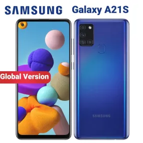 Global Samsung Galaxy A21s A217F/DS 4GB 64GB Mobile Phone 5000mAh Octa core 6.5" Quad Camera 48MP Dual SIM 4G Android Smartphone