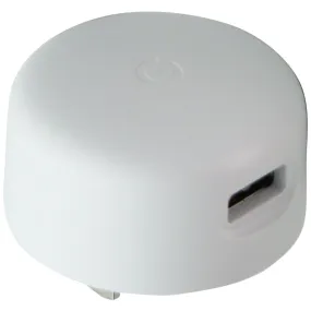 Google (5V/1.5A) 7.5W Single USB Round Wall Adapter/Charger - White (G17BW)