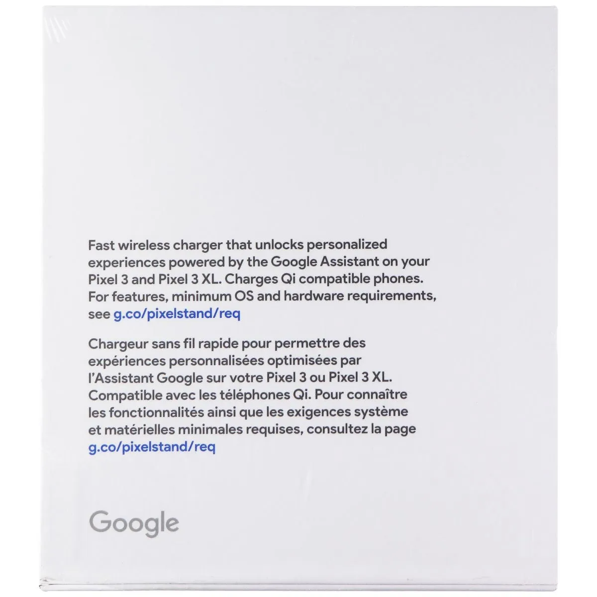 Google Wireless 10W Qi Charging Stand for Pixel 4 / 4 XL & Pixel 3/3 XL - White