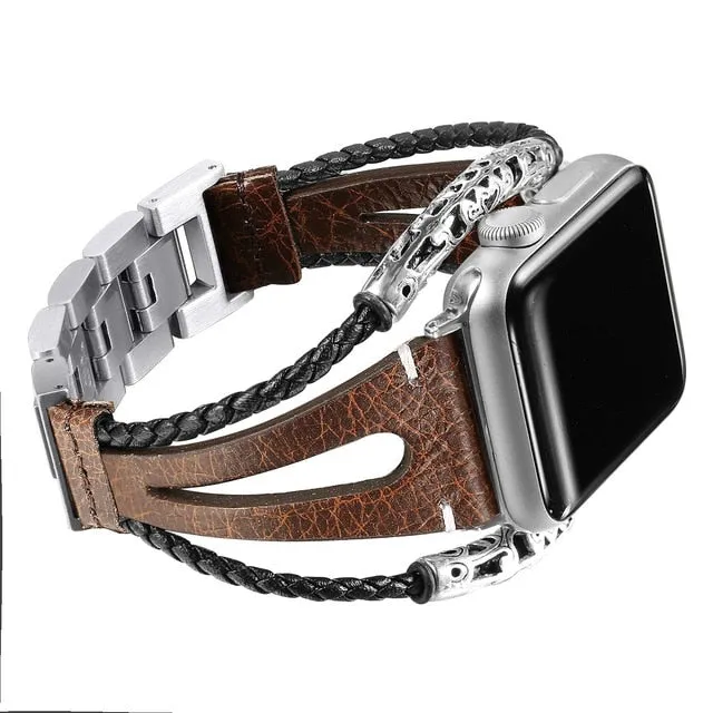 Gothic Victorian Style Apple Watch Leather Bands