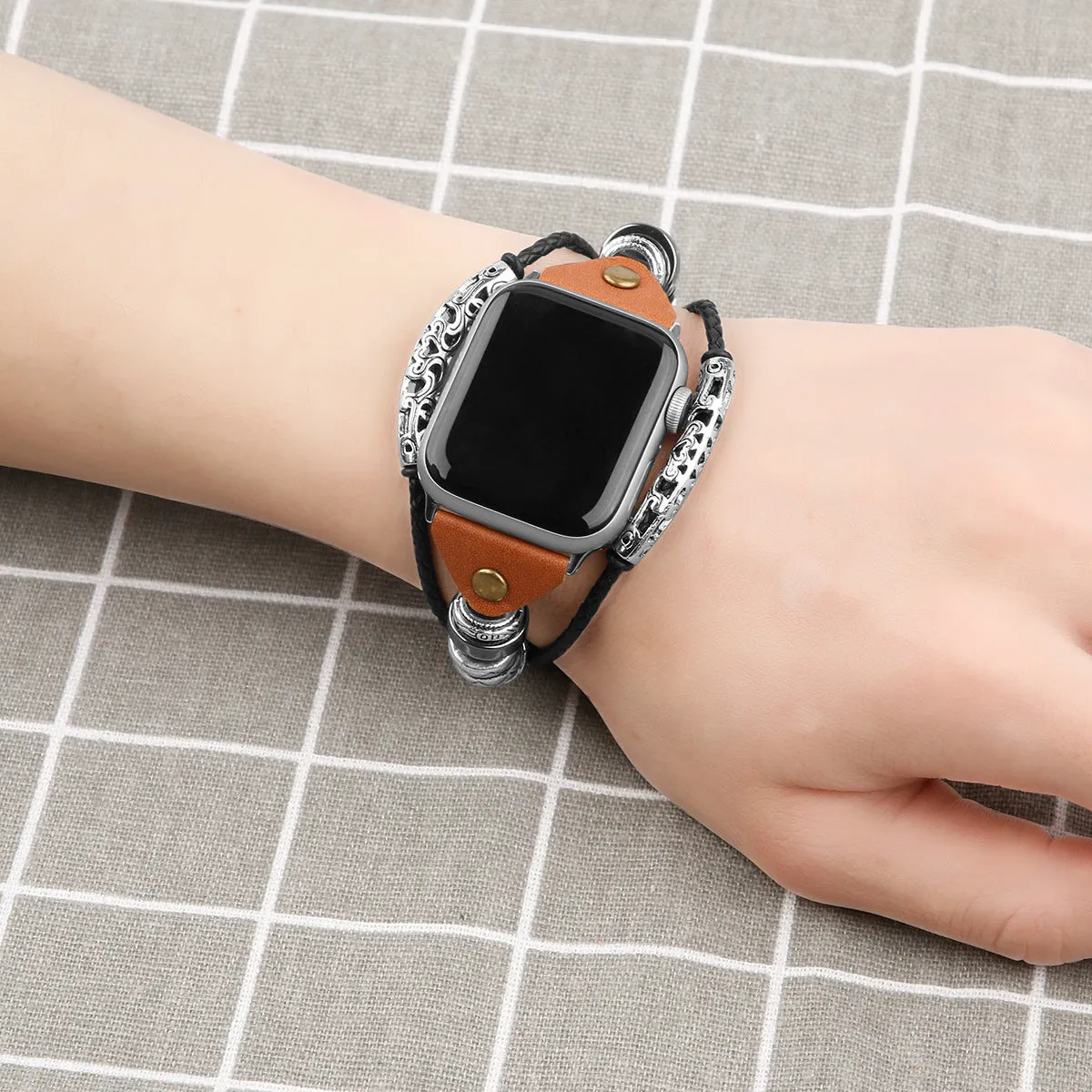 Gothic Victorian Style Apple Watch Leather Bands