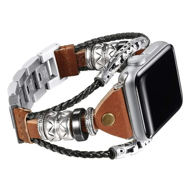 Gothic Victorian Style Apple Watch Leather Bands