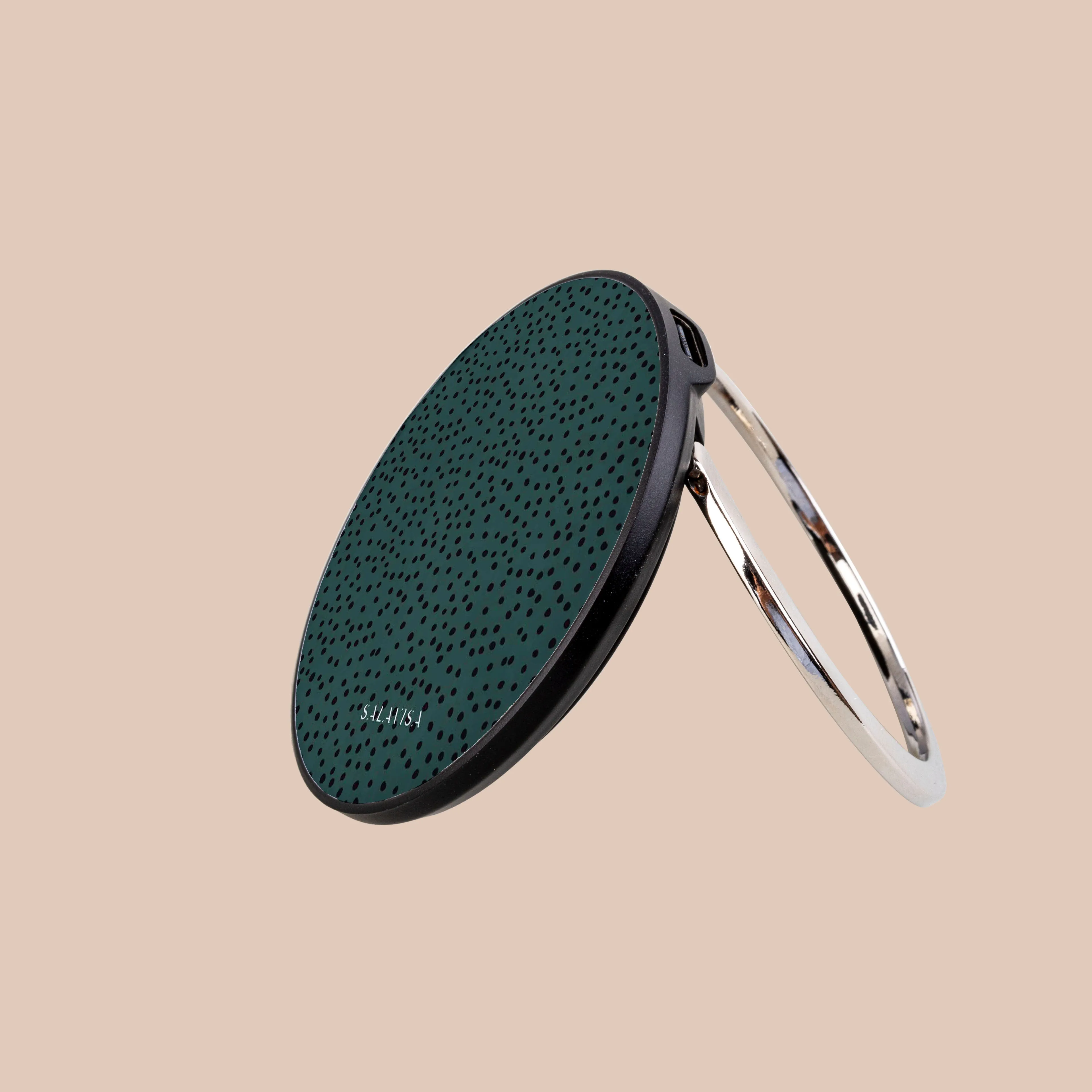 Green Polka Dots Wireless Charger