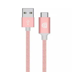 Griffin 1M Charge Sync Cable with USB A to USB C Connector Rose Gold - GP-005-RGLD