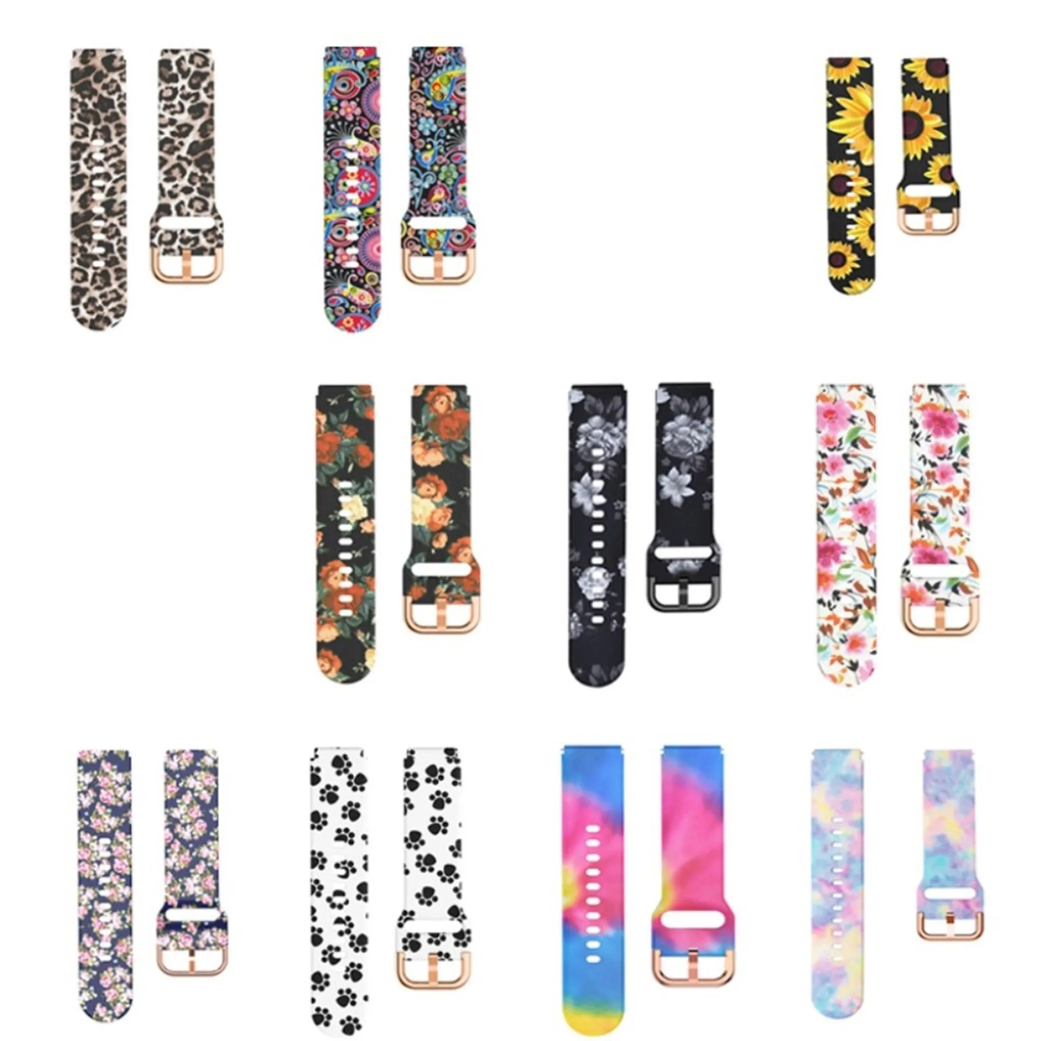 Haylou SmartWatch LS01 unique pattern silicone watch strap - Candy Color