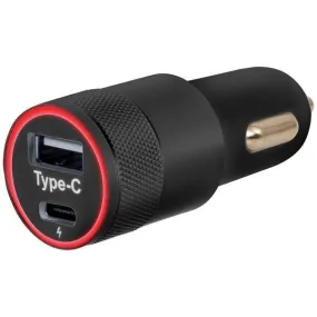 Helix ETHCCHGC Car Charger with USB-A and USB-C Ports