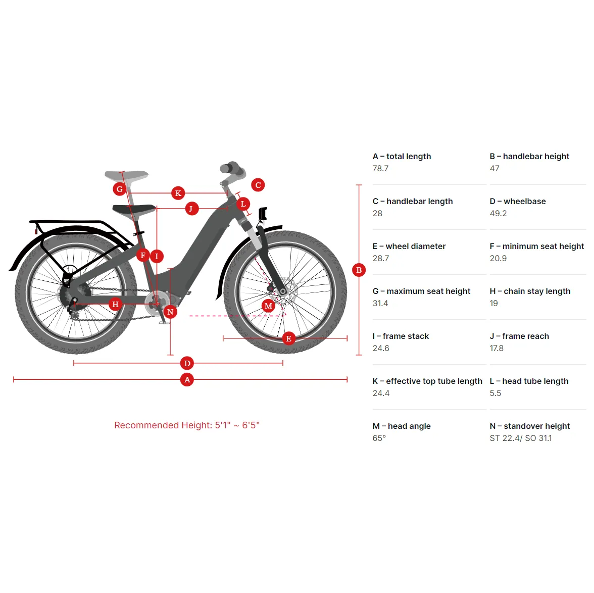 Himiway 500W 48V D5 Zebra ST Premium All-Terrain Fat Tire Step-Thru Electric Bike