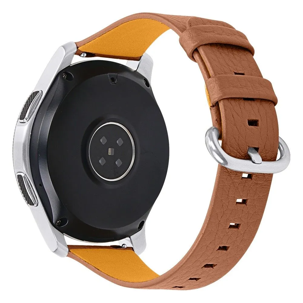 Honor Watch Dream / Huawei Watch Magic litchi cowhide watch strap - Brown