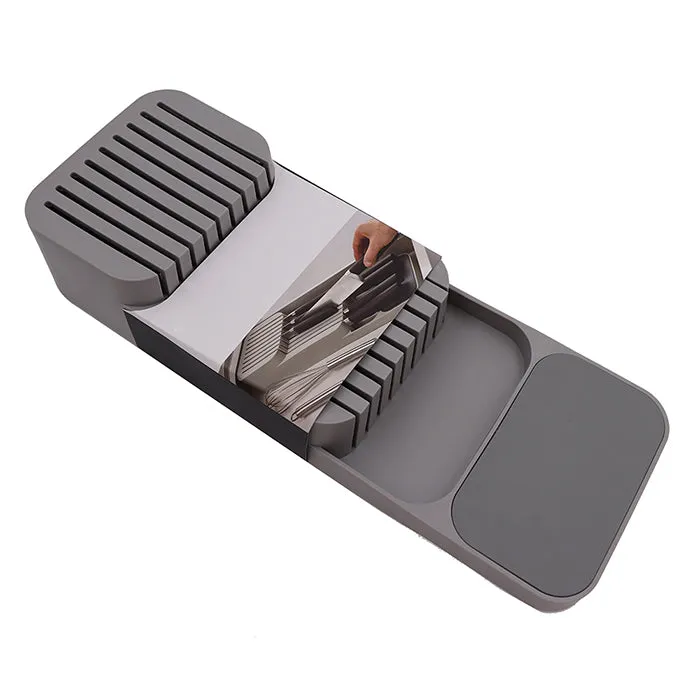 In-Drawer Knife Organiser Kitchen Knife Holder Storage for 9 Knives