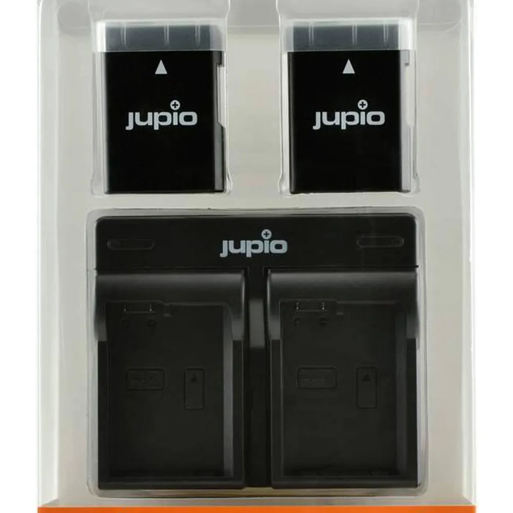 Jupio 2x Battery 1100mAh & USB Dual Charger Kit For Nikon EN-EL14/EN-EL14A