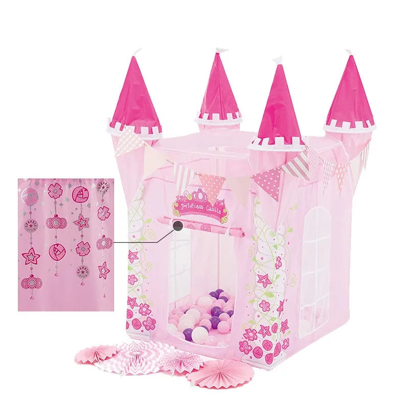 Kids Princess Castle Tent Play Toy Folding Indoor Outdoor Game Playhouse Toys