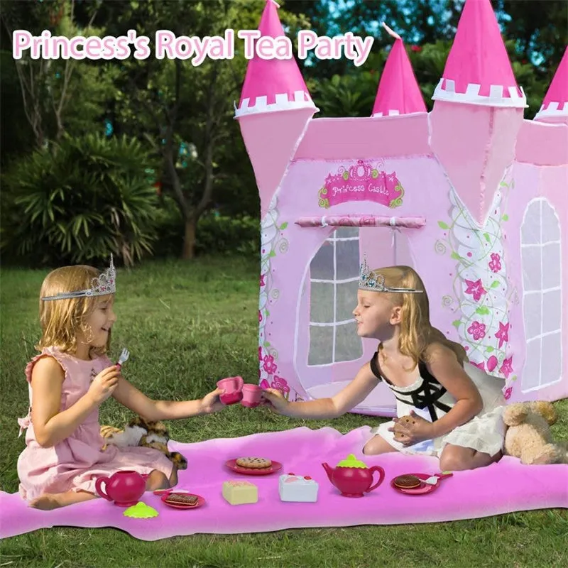 Kids Princess Castle Tent Play Toy Folding Indoor Outdoor Game Playhouse Toys