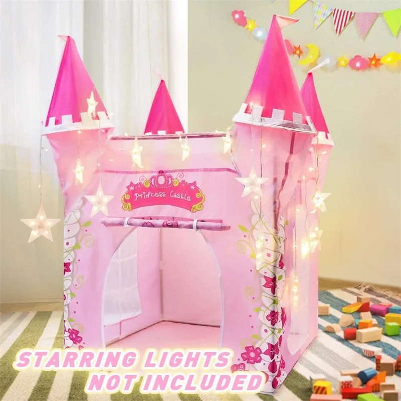 Kids Princess Castle Tent Play Toy Folding Indoor Outdoor Game Playhouse Toys