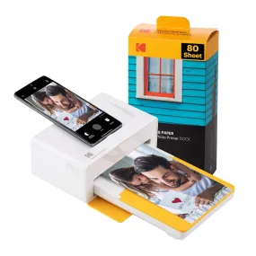 KODAK Dock Plus 4PASS Instant Photo Printer (4x6 inches)   90 Sheets Bundle