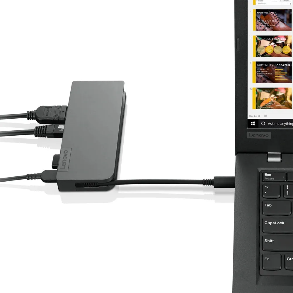 Lenovo 4X90s92381 Notebook Dock/Port Replicator Wired Usb 3.2 Gen 1 (3.1 Gen 1) Type-C Grey