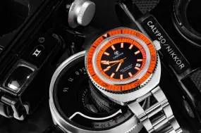 Limited Edition CREPAS SEA PROJECT 1200m iconic Swiss Made Diver Watch Orange