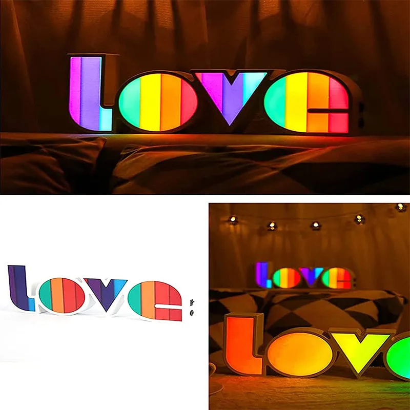 LOVE Letter LED Light Proposal Birthday Party Decoration