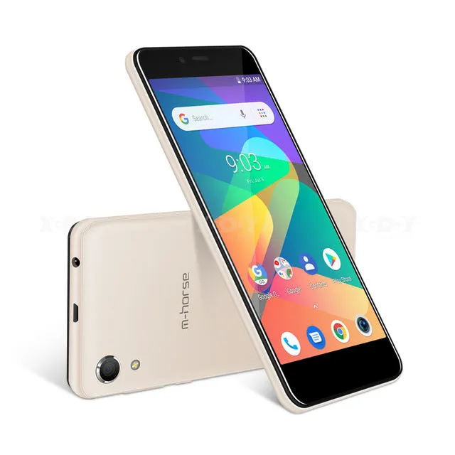 M-HORSE M1 Smartphone Quad Core Android 8.1 2000mAh Cellphone 1GB 8GB 5.0 inch 18:9 Screen Dual Camera 3G Mobile Phone