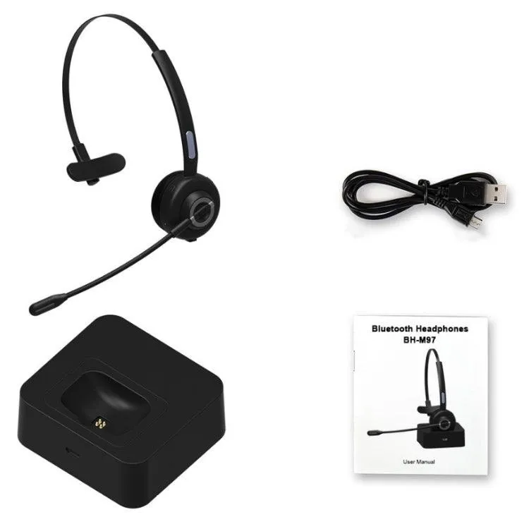 M97 Bluetooth 5.0 Mono Earphone with Quick Charging Dock