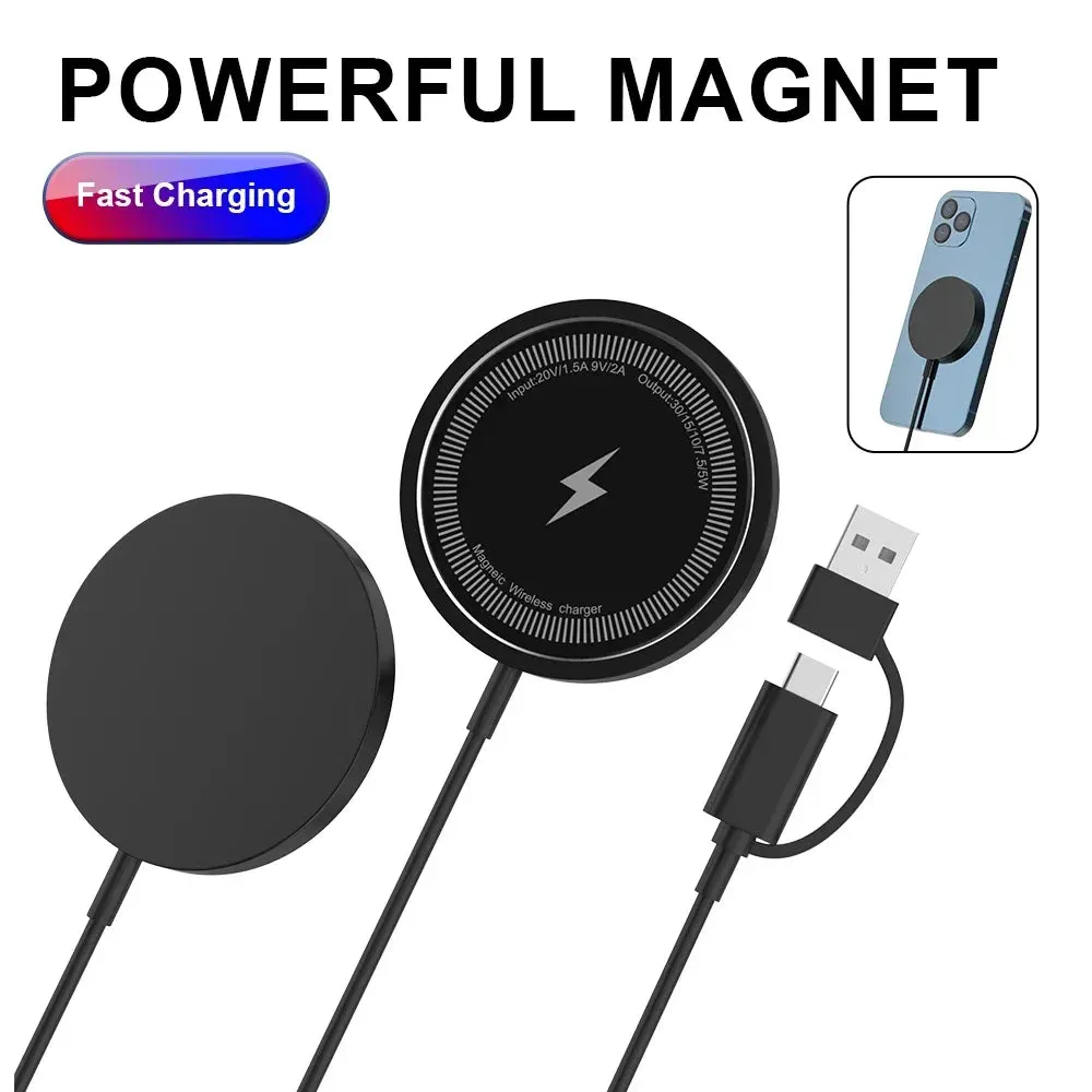 magnetic chargers|30W Magnetic Chargers Fast Wireless Charger Pad Stand for iPhone 15 14 13 12 11 Pro Max Airpods PD Macsafe Phone Charging Dock