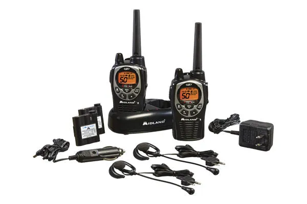 Midland GXT1000VP4 2.8-Watt AC/12V-Rechargeable GMRS Radio (Pair)