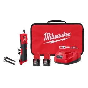 Milwaukee 2486-22 M12 FUEL 12V 1/4" Cordless Brushless Straight Die Grinder Kit